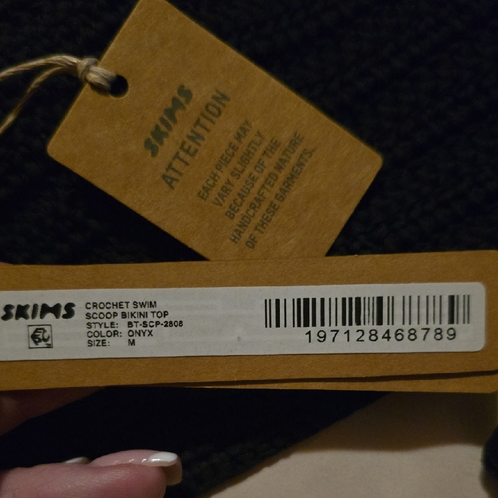 NWT SKIMS Crochet Swim Top - Picture 5 of 6
